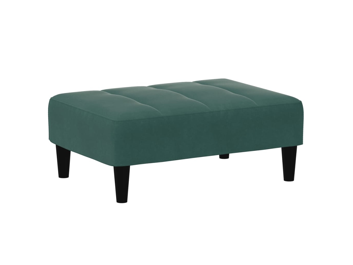 Footstool, Footstools Vidaxl Verde Veludo (n/a)