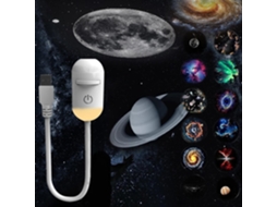Projetor 2 Em 1 De Céu Estrelado, Luz Noturna Led Usb Com Efeito 360°