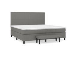 Box Spring Bed, Box Spring Beds Vidaxl Cinzeto Tecido (200 X 200 Cm)