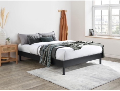 Estrado Muchigan VENTEUNIQUE MDF Preto (180x200cm)