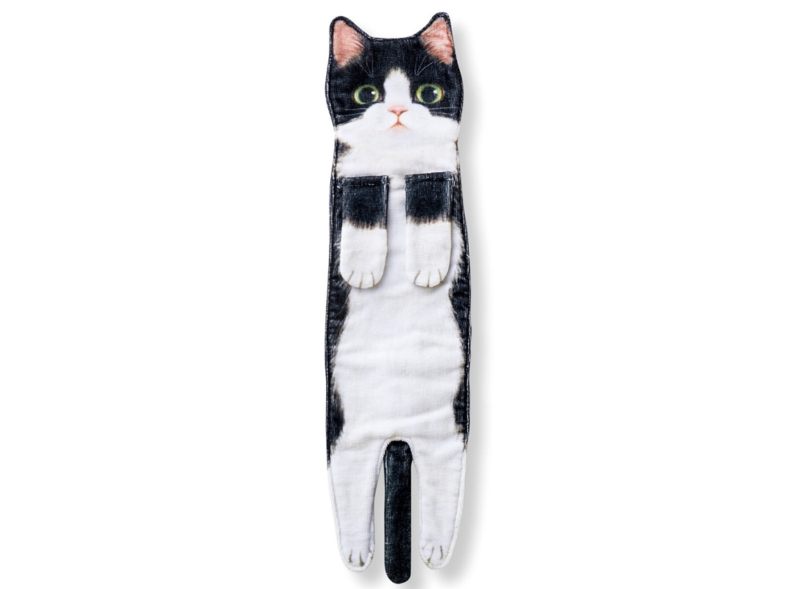 Toalha , Toalha de Secagem Rápida, C, Zqkla BRILVIBERA (gato Preto e Branco)