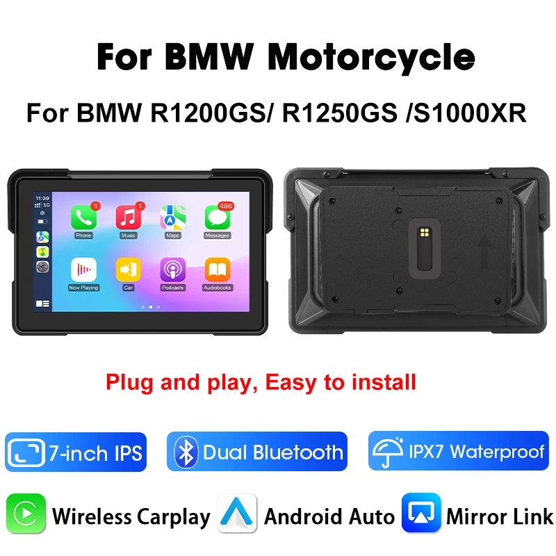 (bmw) Sistema De Navegação Para Motocicletas De 7 Polegadas, Compatível Com Bmw.