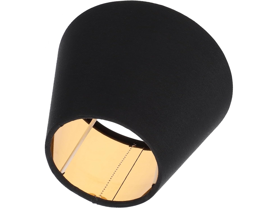 Proteção Antirreflexo, Estilo Simples Em Tecido Preto, Soquete E14 Para Luminária De Sala De Estar Ou Decoração.