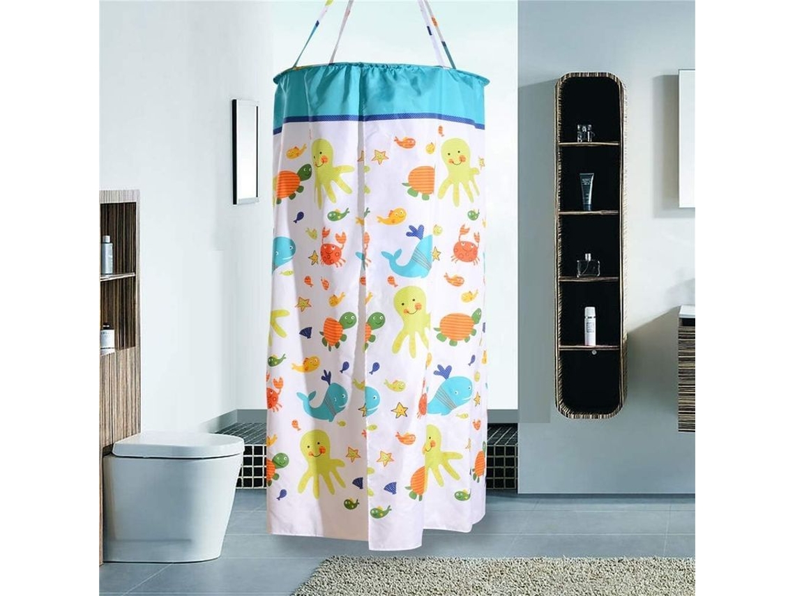 Cortina de banho Nova Line poliéster, isolante térmica, com dois zíperes, 100x200cm 2025 S/MARCA