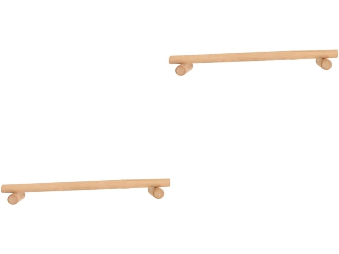 Zerodeko Conjunto De 2-suportes Toalha Madeira Simples Para Banheiro, Organizador De Toalhas Para Cozinha E Banheiro
