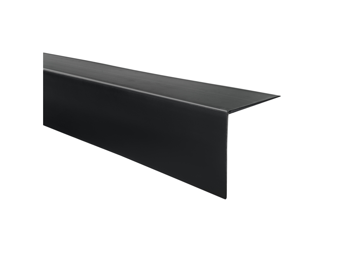 Quest Perfil Angular Pvc 10x10 Mm Rígido 150 Cm, Preto