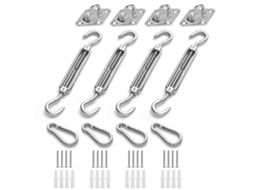 Kit De Fixação Para Toldo De Jardim,triângulo E Quadrado,retangular,acessórios De Fixação Em Aço Inoxidável Resistente Para Vela De Sombra Btforus