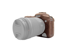Lurelia Capa Silicone Para Canon Eos R5, Encaixe Preciso, Cor Café