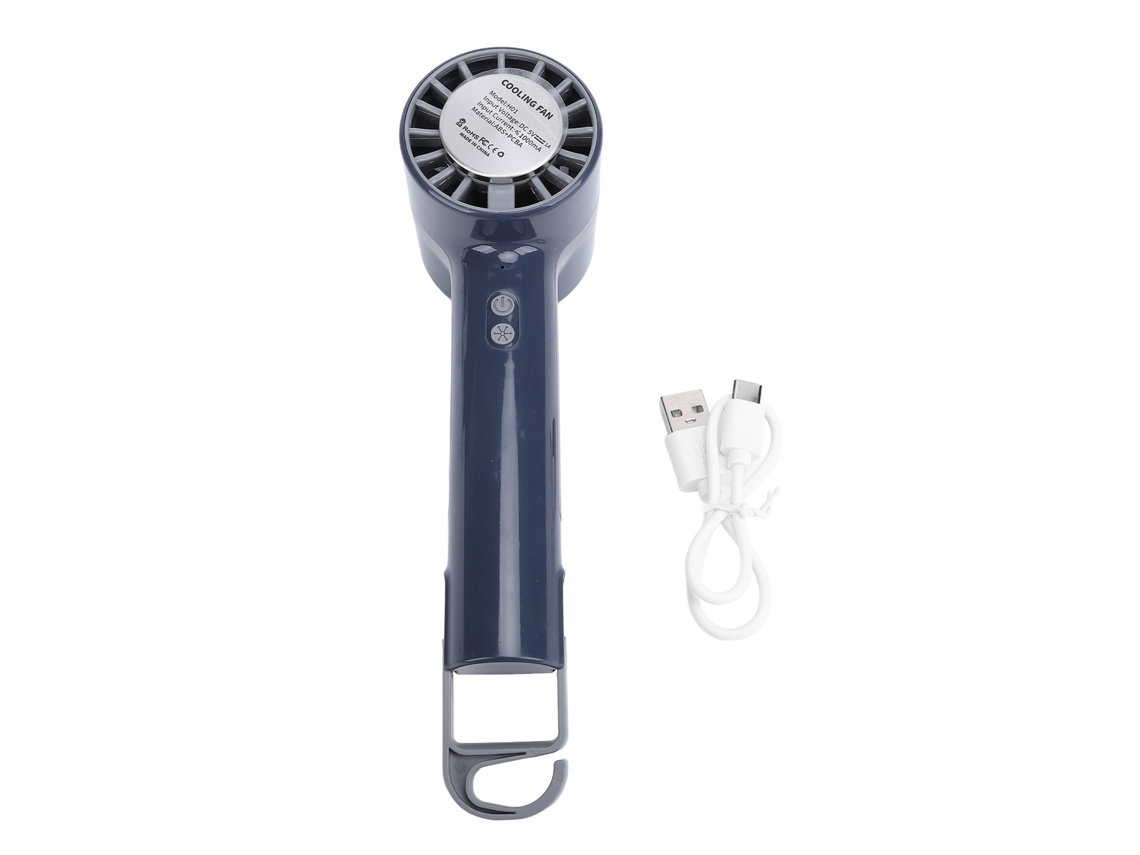 Ventoinha Portátil Semicondutor USB Recarregável com Compressão Fria Pequena para Pessoal Azul Marinho