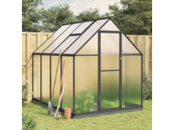 Vidaxl Estufa Com Estrutura Base 224x169x202 Cm Alumínio Antracite