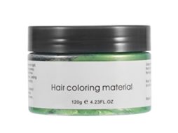 2026 crema de Coloración de Pelo Desechable Unisex 120ml Cera de Estilo Capilar Arcilla (verde)