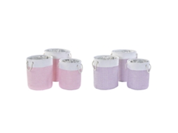 Jogo de Cestas DKD HOME DECOR Poliéster (2 Unidades) (40x40x49 cm)