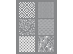 Graine Créative - Estêncil De Serigrafia Para Massa De Modelar Geométrica