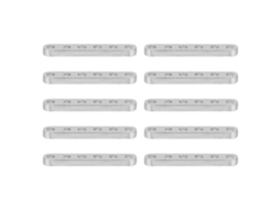 10 Peças De Suportes Retos De Alumínio Angular 4x8mm Fixos Para Equipamento De Engenharia Robótica