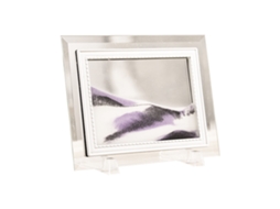 Laxiscreed Relógio De Areia 3d Preto, Branco E Roxo Para Decoração E Presente De Aniversário