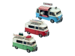 Van de Ônibus e Metal Vintage 17X14X28Cm Verde
