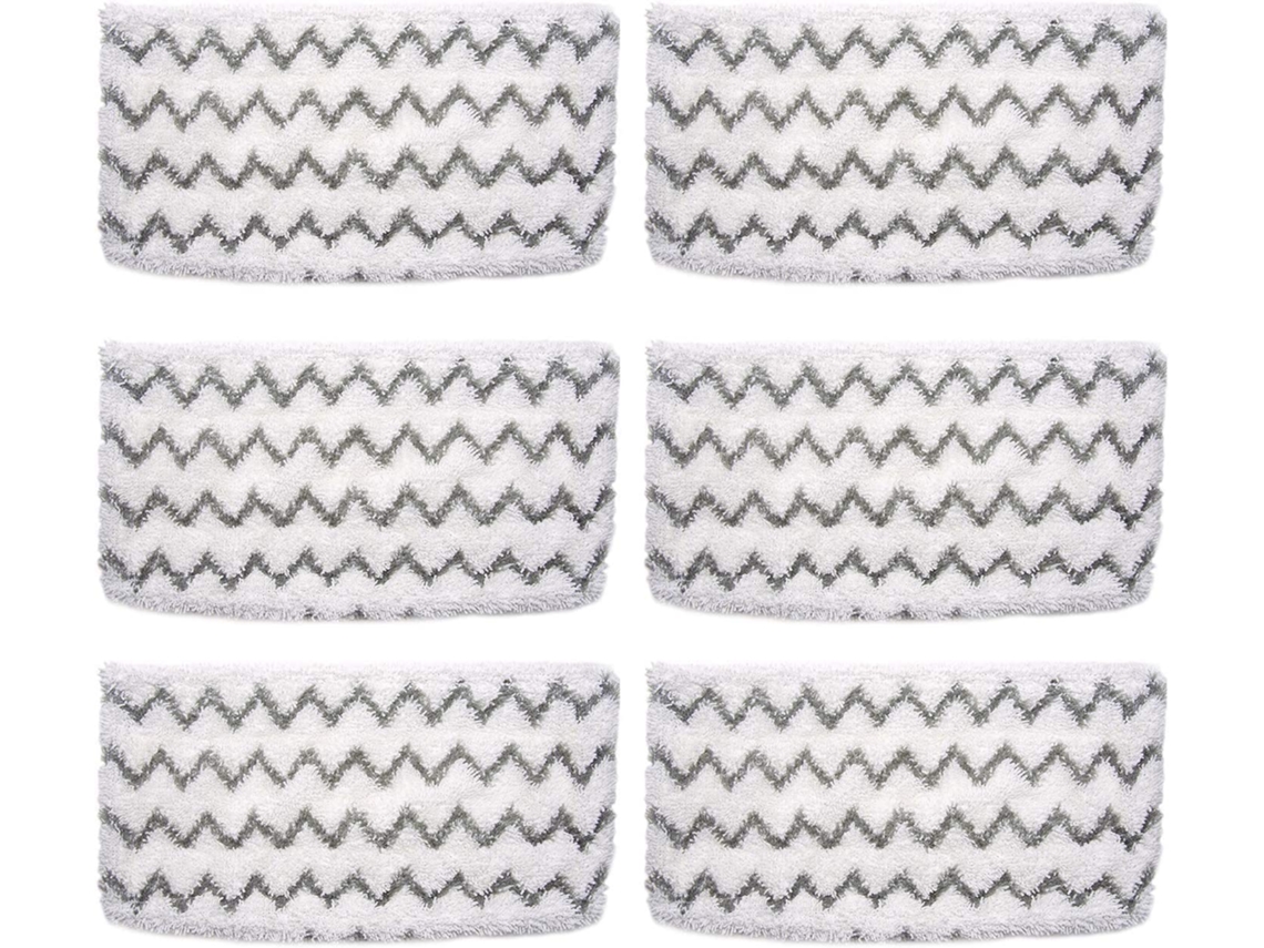 Pacote com 6 almofadas de substituição compatíveis com Shark S1000 S1000a S1000c S1000wm S10001c Steam Mop Zeuxo