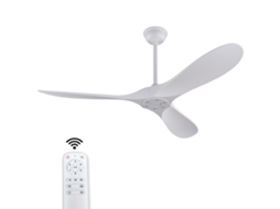 Ventilador Teto Branco 60 Pol Sem Luz Timer Quarto Varanda VELTRIX