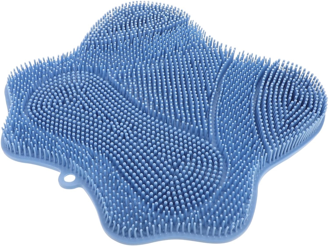 Tapete De Silicone Para Massagem Nas Costas, Tapete De Silicone Para Os Pés, Limpador De Pés Para Chuveiro, Tapete De