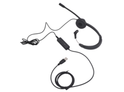 Fone De Ouvido Usb Mono Com Microfone Anti-ruído