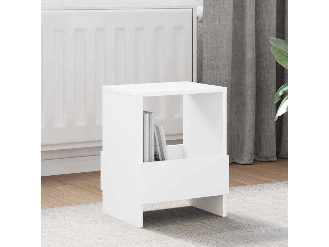 Vidaxl Estante De Revistas 2 Unid. Branco 35 X 30 X 45 Cm