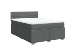 Box Spring Bed, Box Spring Beds Vidaxl Cinzeto Tecido (160  X  200  Cm)