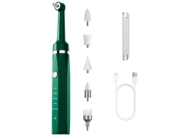 Polidor Elétrico de Dentes Doméstico Mj 01a Verde com 6 Cabeças de Polimento ZSANFS