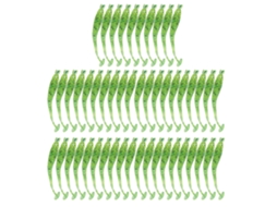 50pcs Iscas de Pesca T Tail Ciano 5cm