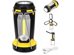 Lanterna Bisbus Lqx20225 Dobrável Recarregável 1200mah 6 Modos Amarelo*