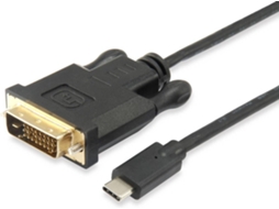 Adaptador EQUIP USB C para DVI-D Dual Link (Macho-Macho - 1.8 m)