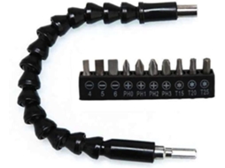 Chave De Fenda Flexível, Extensão Flexível Para Furadeira, Magnética Universal Hexagonal Com Conjunto Bits. -aquaforge