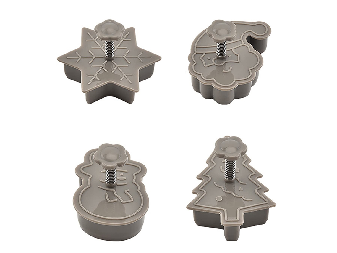 Moldes 3D para biscoitos doces de Natal, decorações para festas de Natal.