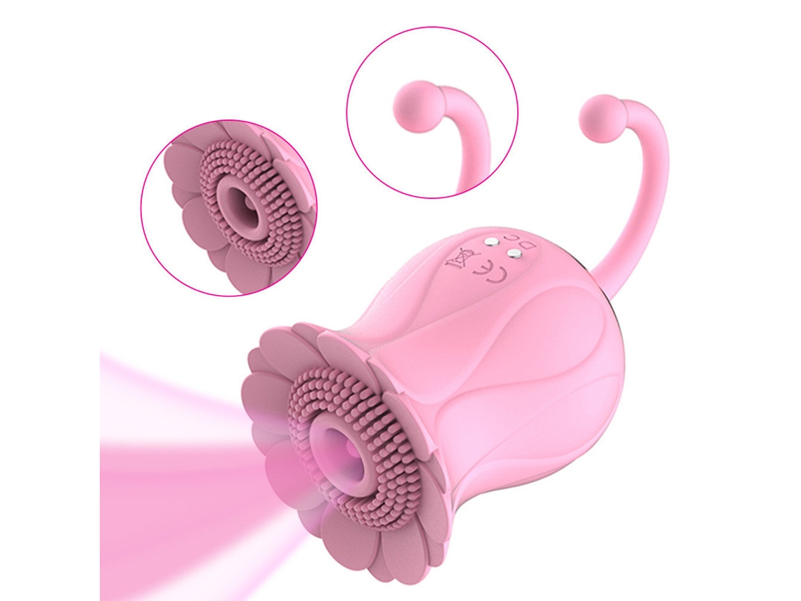 Vibrador De Massagem De Suco Rosa De 10 Frequncias Para Mulheres (rosa) Yizhood