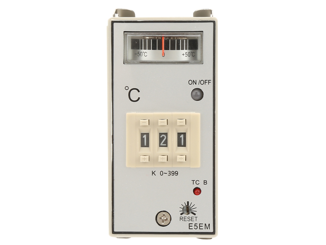 Controlador De Temperatura Tipo K Com Saída De Contato De Relé Termostato Ac110/220v (0-399℃) E5em-yr40k