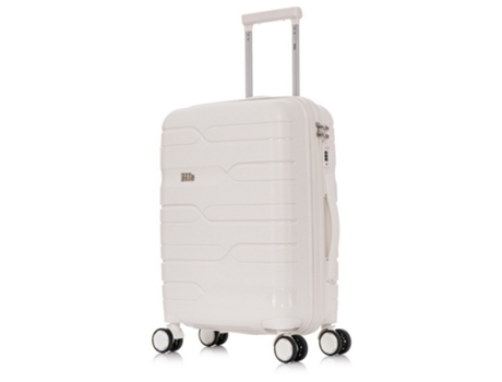 Mala de Cabine 1990S Polipropileno 4 Rodas Branco 55X38X22 Cm 44L