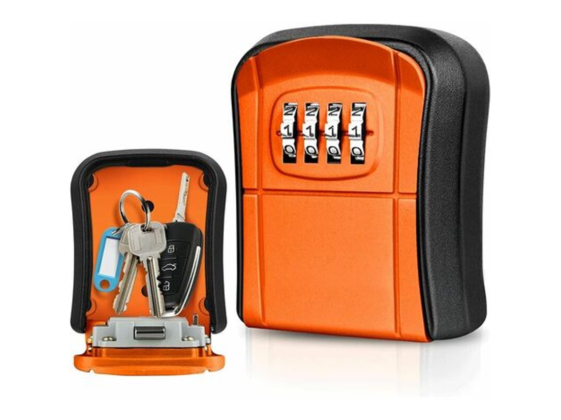 Mini Caixa De Chaves Para Exterior, Montada Na Parede, Com Código De 4 Dígitos Reconfigurável, À Prova D'água, Para Casa, Escola, Escri-aquaforge