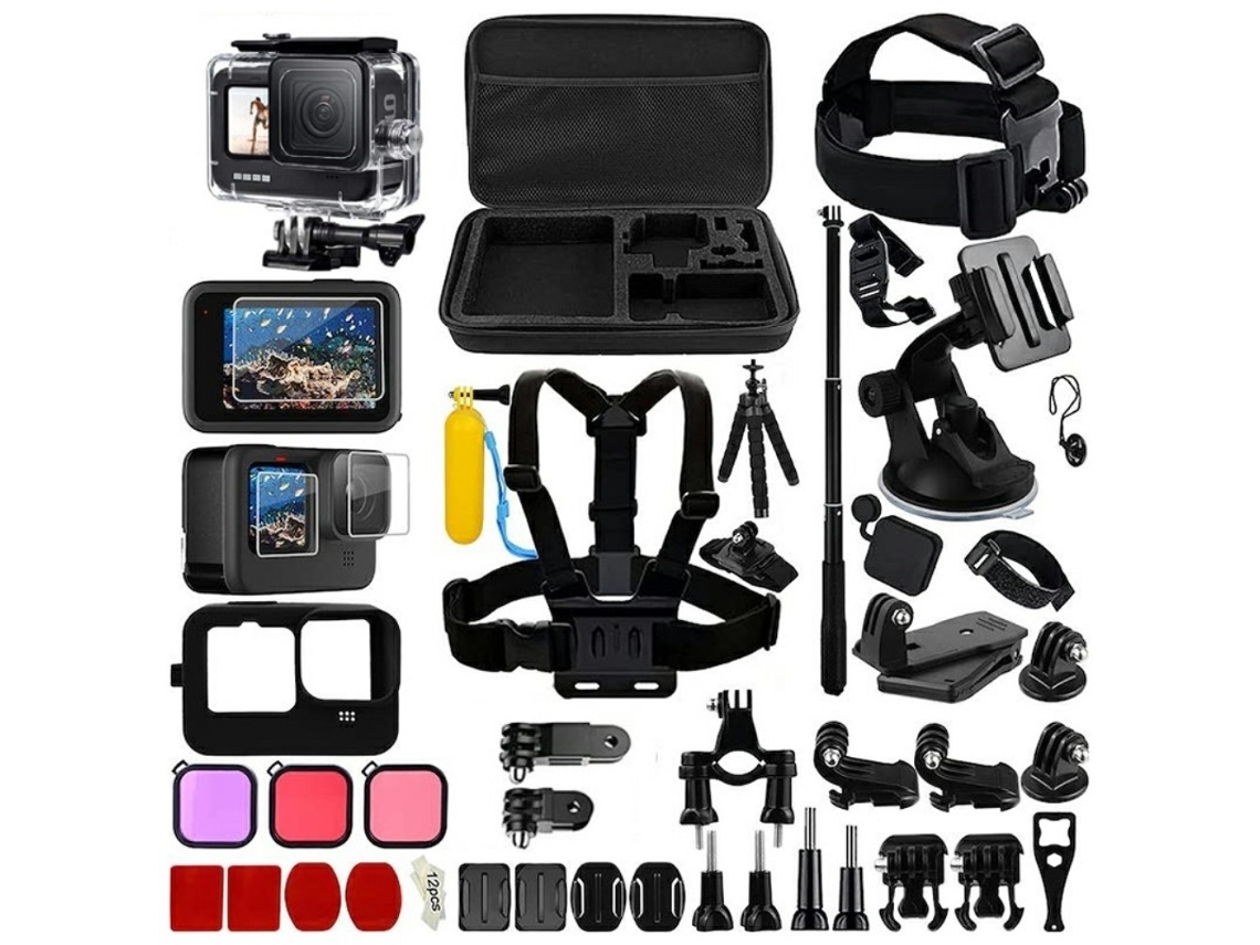 Kit De Acessórios 54 Em 1 Para Gopro Hero 12, 11, 10 E 9. Muitos Itens Incríveis!-aquaforge