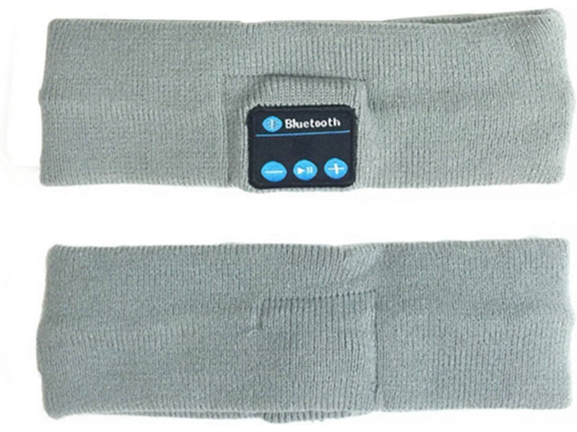 Auriculares Desportivos WJS Faixa para a Cabeça (Cinzento)