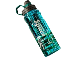 Garrafa de água de 2L, sem vazamentos, plástico BPA free, com escala e filtro, S/MARCA