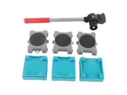 Soporte De Muebles Triangle Resistente Set De Carros De Mudanza 200kg 8 Piezas Hierro Abs Pvc
