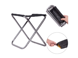 Cadeira de camping dobrável para uso externo, portátil, para pesca, leve | AQUAFORGE | AQUAFORGE