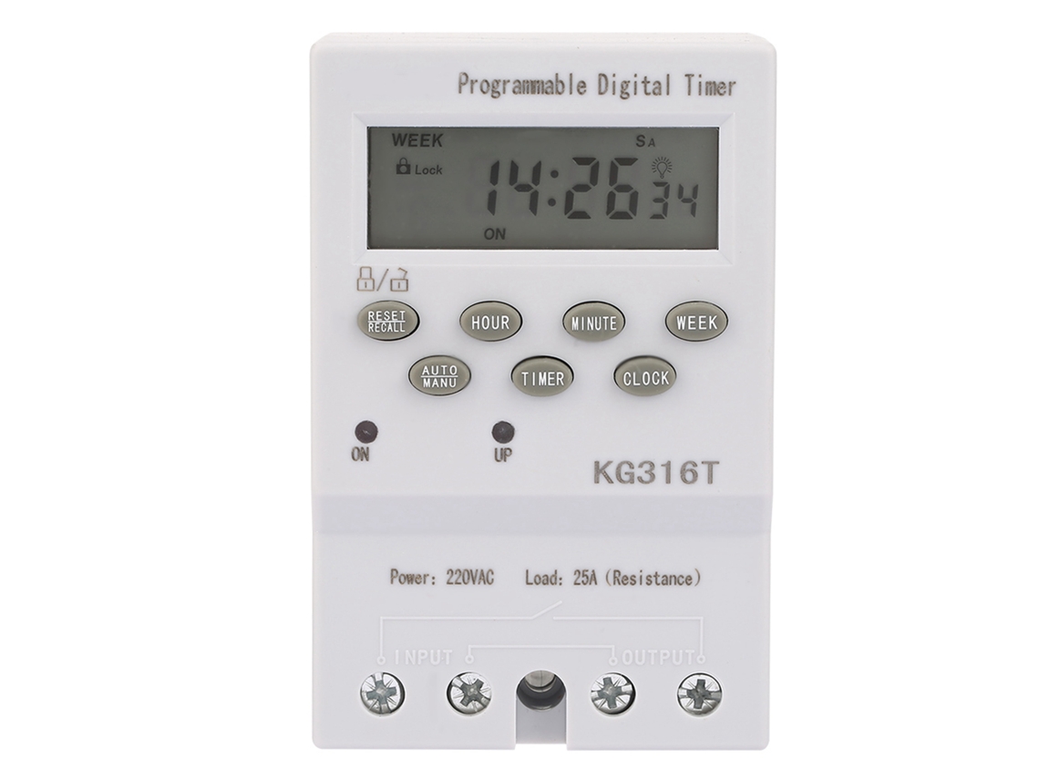 Kg316t 220v Temporizador Digital Automático Programável com Microprocessador BRILVIBERA