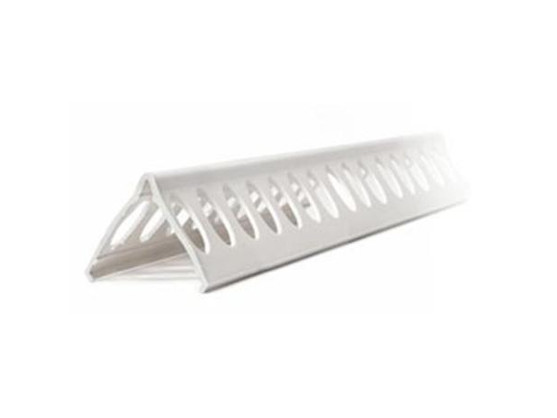Guardavivos 2.6mt.  blanco pvc 2460