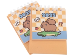 Conjunto De Calendário Mesa Com 2 Peças, Pequeno Planejador Motivos