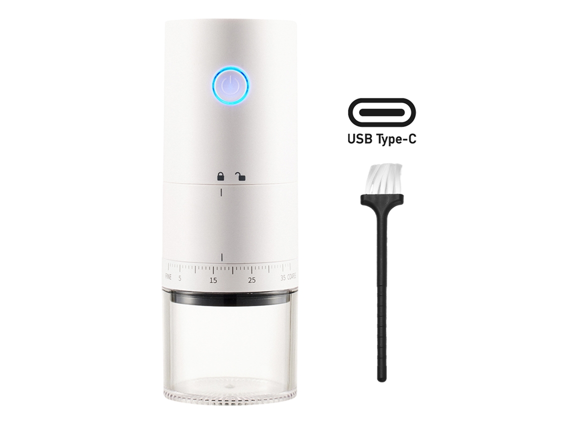 Moedor de Café Burr Elétrico Portátil Usb Cerâmica | S/MARCA