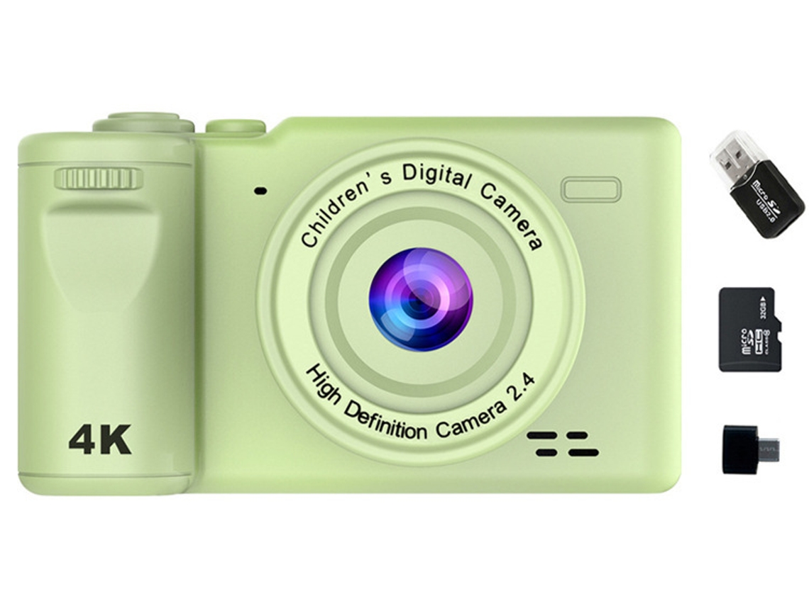 Câmera digital CCD de lente dupla YUNZII (verde)