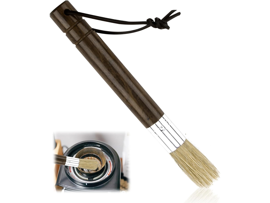 Acessório Para Moedor De Café Madeira, Cabo De Madeira, Escova De Limpeza, Para Dosagem, Limpeza Ou Manutenção No Preparo De Café Espresso