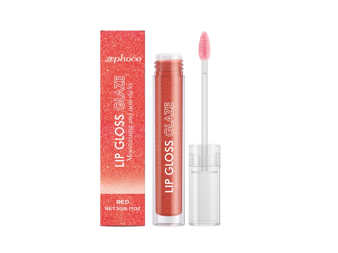 Brilho Labial Vermelho Hidratante Intenso