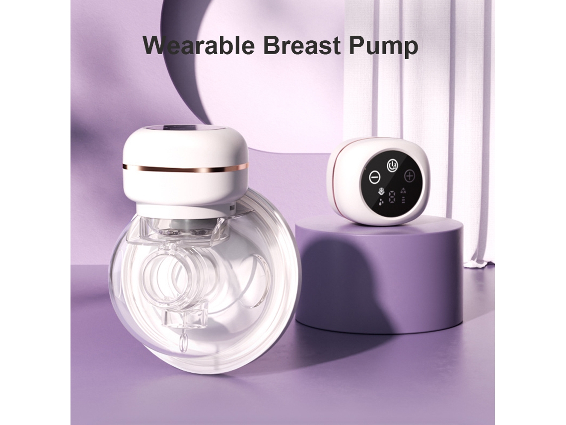 Primerox bomba de Leite Portátil Elétrica Sem Mãos 3 Modos 9 Níveis Silicone 26mm 150ml