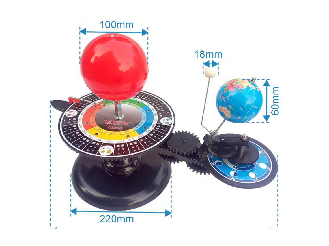 Modelo Solar Diy Com Órbita Terra Lua Sol Educativo